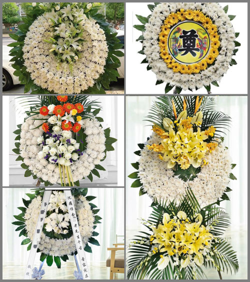山西太原尖草坪区柴村街道柏崖头村花圈速递